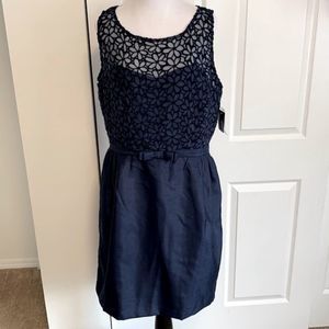 Just Taylor by Rebecca Taylor Navy Floral Cocktail Dress Sz 14